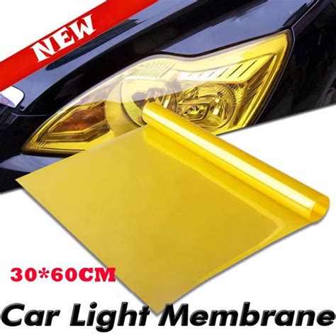 1pc Car Lamp Film 30x60cm 12colors Auto Car Smoke Fog Light Headlight Taillight Tint Vinyl Film