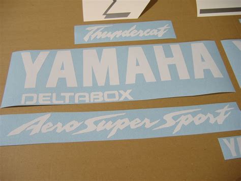 Yamaha Yzf R Thundercat Decals Set Blue Version Moto