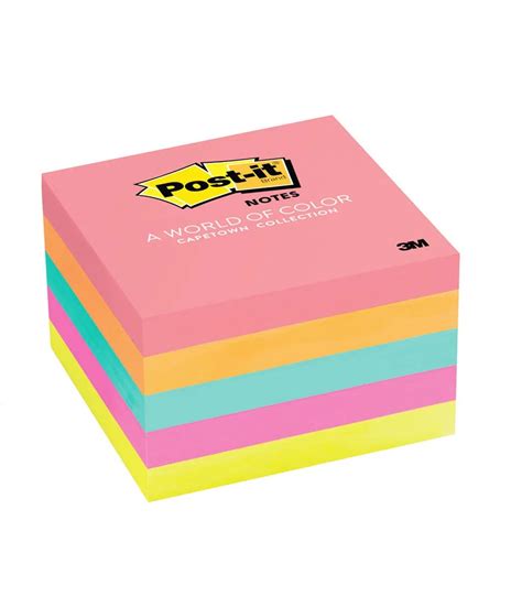 Notas Adhesivas Post It 654 5pk 3 X 3″ Neon 3m Ofiplace