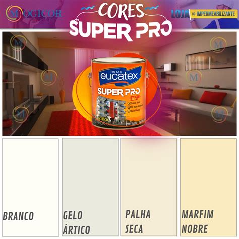 Tintas Acr Licas Eucatex Super Pro L Fosco Base Gua Loja Do