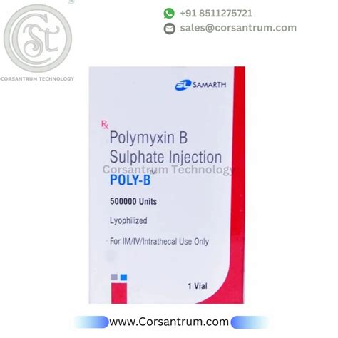 Poly B Polymyxin B Sulfate Injection At Rs 1665 Vial In Surat Id