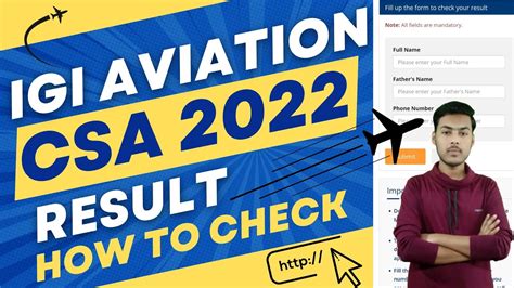 Igi Aviation Csa Result 2022 Igi Csa Result 2022 Mahir Academy