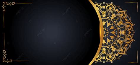 Luxury Royal Golden Mandala Background With Borders For Invitation And