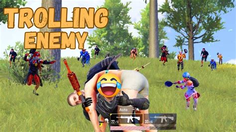 Best Trolling Enemies in Pubg Mobile Pubg Mobile Funnyمطاردة