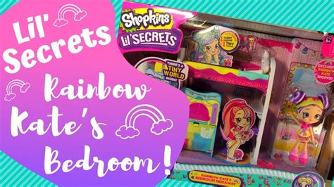 Shopkins Lil Secrets Rainbow Kates Bedroom Hideaway Youtube