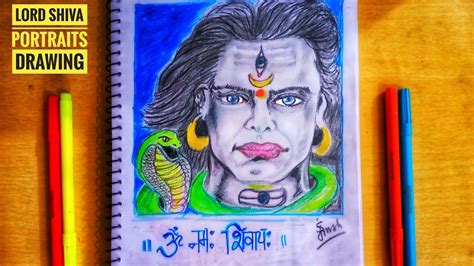 Lord Shiva Portrait Drawings Art Art Background Headshot