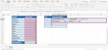 How To Calculate Autocorrelation In Excel Sheetaki