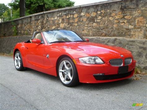 2007 Bright Red Bmw Z4 30si Roadster 53844061 Car