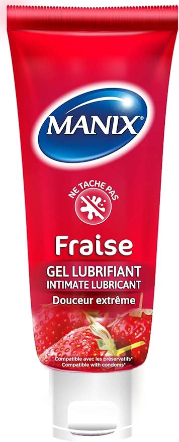 Manix Fraise Lubrifiant Intime Ml Go T Fraise Comestible