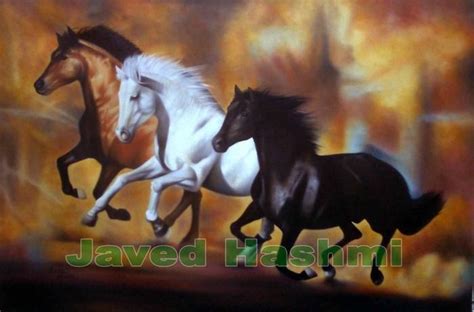 3 Horses Painting at PaintingValley.com | Explore collection of 3 ...