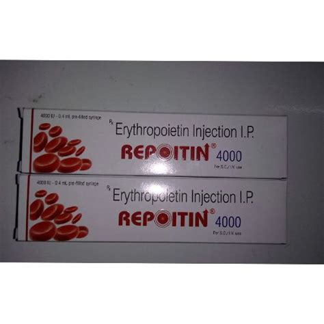 4000 Iu Erythropoietin Injection Ip Packaging Size 04 Ml For Clinic