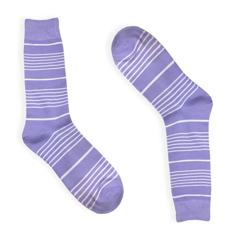 Purple Stripes Yuppie Socks Mens Dress Socks For Young Professionals