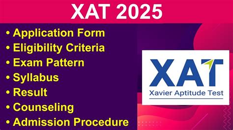 Xat 2025 Application Form Eligibility Criteria Exam Date Syllabus Exam Pattern Youtube