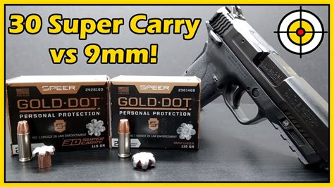 Gold Dot Battle Speer Gold Dot 30 Super Carry Vs 9mm Ballistic Gel