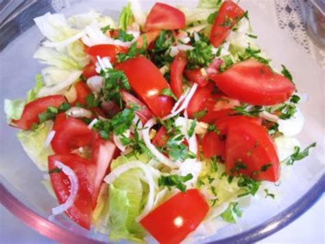 Grüner Salat mit Tomaten Rezept mit Bild kochbar de