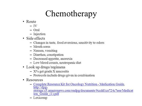 Side Effects Of Oral Chemotherapy Telegraph