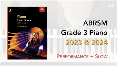 ABRSM Grade 3 Piano 2023 2024 PERFORMANCE SLOW YouTube