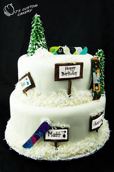 Snowboarding Cake Decorated Cake By Jenn Cakesdecor