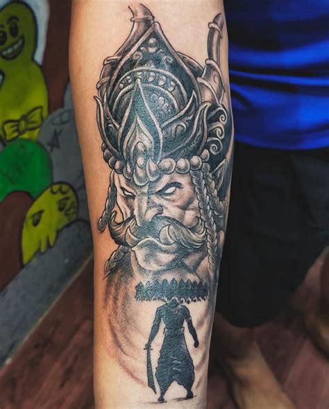 Ravana tattoo | Rawan tattoo, Ravana tattoo designs