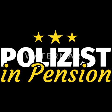 Polizist Rente Ruhestand Pension Geschenk Männer T Shirt Spreadshirt