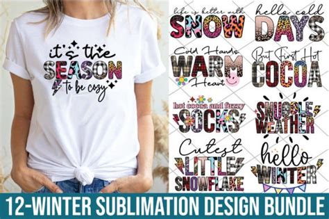 Winter Sublimation Bundle Graphic By Designmaster Creative Fabrica