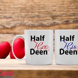 Half Her Deen And Half His Deen Islamic Mugs For Couples Islamic