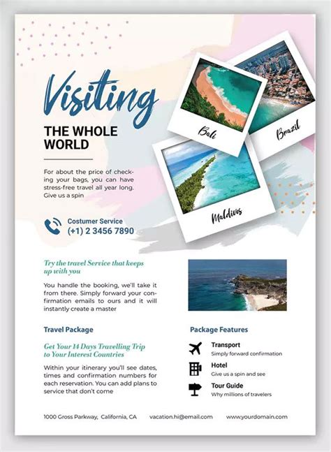 Vacation Flyer Template Ai Eps Psd Artofit