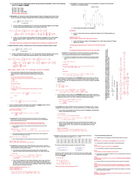 Statistics Symbols Cheat Sheet