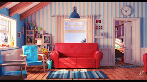 Cartoon living room by bondok | Cartoon | 3D | CGSociety