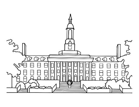 Penn State Coloring Page Coloring Pages