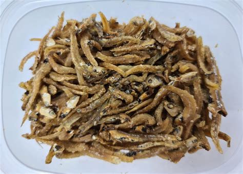 ikan teri medan matang  spicy cooked anchovies ready  eat