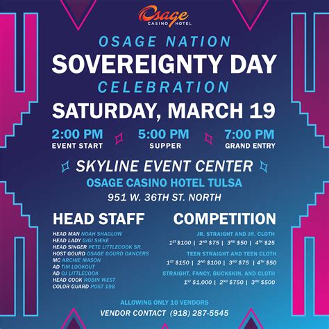 Osage Nation Sovereignty Day Celebration Osage Nation