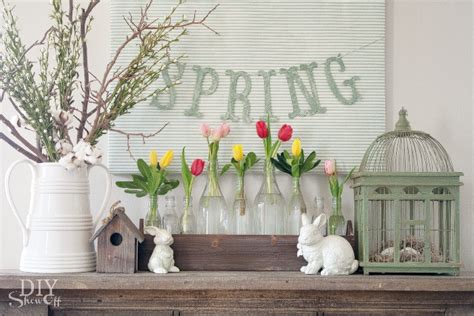 Spring Mantel Decorating Ideas Easy Diy Home Decor Ideas