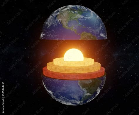 Structure Of Earth Diagram Of The Interior Layer Of Earth Geological