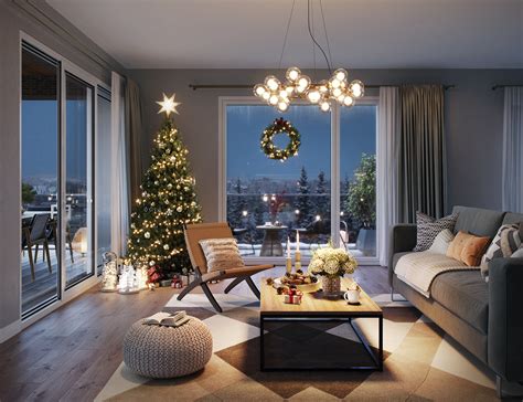 Christmas living room :: Behance