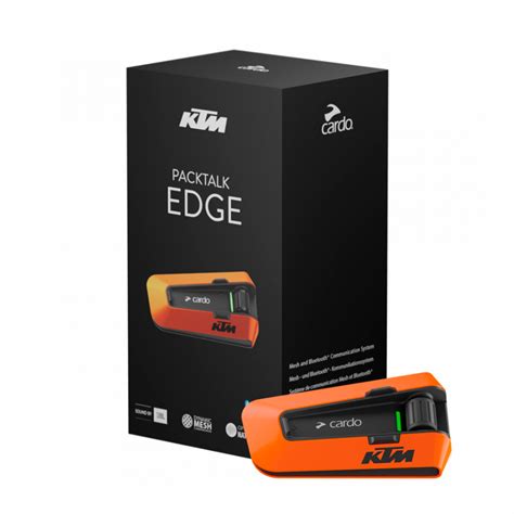 CARDO Мотогарнитура PACKTALK KTM EDGE - SINGLE PT200020 купить в Байк Ленд
