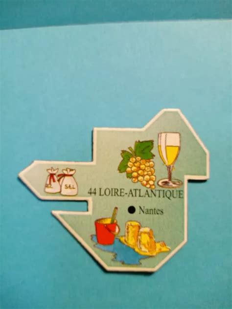 Ancien Magnet Le Gaulois Carte De France N Loire Atlantique Eur