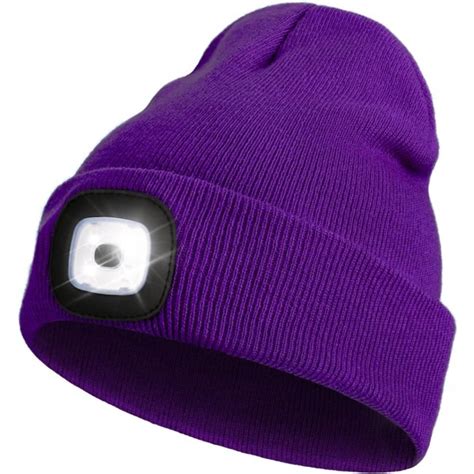 Led Beanie Med Lys Unisex Usb Genopladelig H Ndfri Led Pandelampe