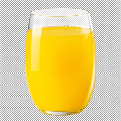 Suco De Abacaxi Fresco Isolado Em Um Fundo Transparente Psd Premium