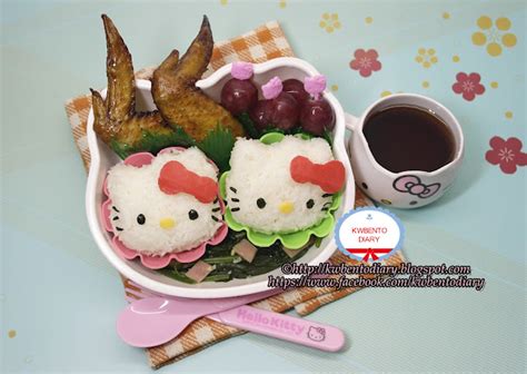 Karenwee's Bento Diary: Bento#April20~Hello Kitty Kyaraben Lunch