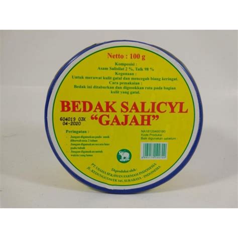 Salicyl Talk Dus Bulat Bedak Salicy Bedak Gatal Biang Keringat