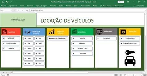 Planilha De Controle De Lavagem De Carros Em Excel Planilhas Em