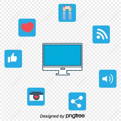 Vector Illustration Social Media Marketing Social Media Icon Png Image