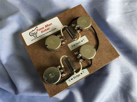 Gibson Les Paul Premium Prewired 50s Wiring Harness Long Shaft Pots Paper In Oil K40y 9