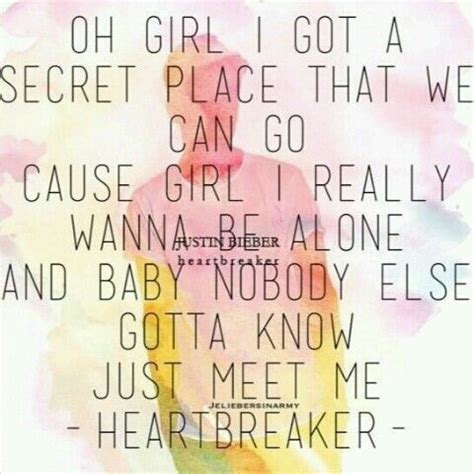 Justin Bieber Heartbreaker Lyrics