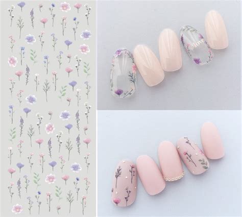 Nail Art Water Decals Stickers Transfers Spring Summer Water Etsy