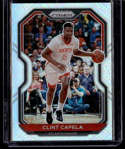 2020 21 Panini Prizm Clint Capela Silver Prizm 69 Atlanta Hawks EBay