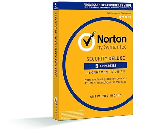 Télécharger Norton Security Deluxe 2018 Antivirus 1 An Pour Pc Mac