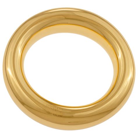 Tiffany Co Elsa Perreti Doughnut Bangle In K Yellow Gold