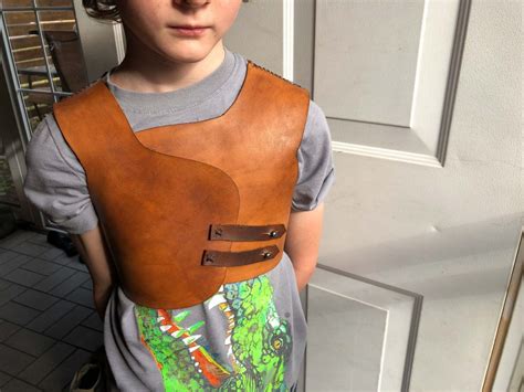 How To Make Leather Armor Vest And Helm Buffalo Billfold Company